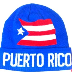 Puerto Rico Beanie Hats NWOT Blue